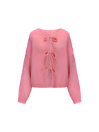 Cardigan mit Schleifendetails-Cardigan-Rosa-S-Vera Lusso