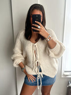 Cardigan mit Schleifendetails-Cardigan-Vera Lusso