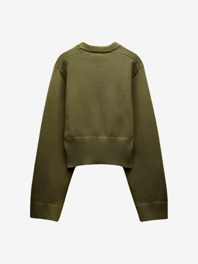 Grüne Strickpullover Ultimativer Komfort und Stil-Sweaters-Grün-S-Vera Lusso