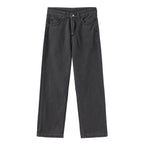 Hochtaillierte Gerade Jeans für Elegante Looks-Jeans-Schwarz-S-Vera Lusso