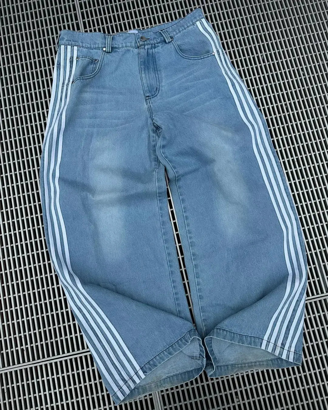 Hohe Taille Baggy Jeans-Jeans-Vera Lusso