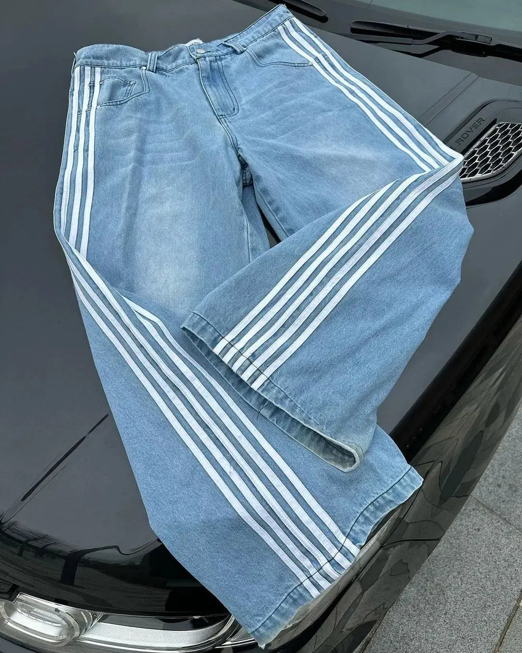 Hohe Taille Baggy Jeans-Jeans-Vera Lusso