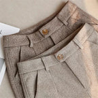 Stilvolle Wollhosen-Trousers-Vera Lusso