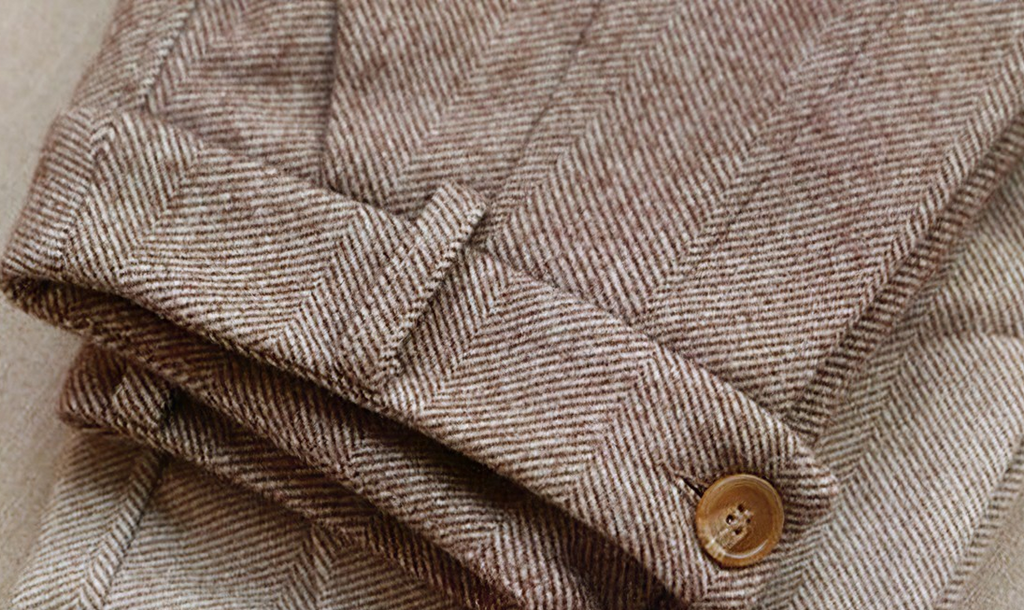 Stilvolle Wollhosen-Trousers-Braun-2XS-Vera Lusso