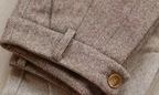 Stilvolle Wollhosen-Trousers-Braun-2XS-Vera Lusso