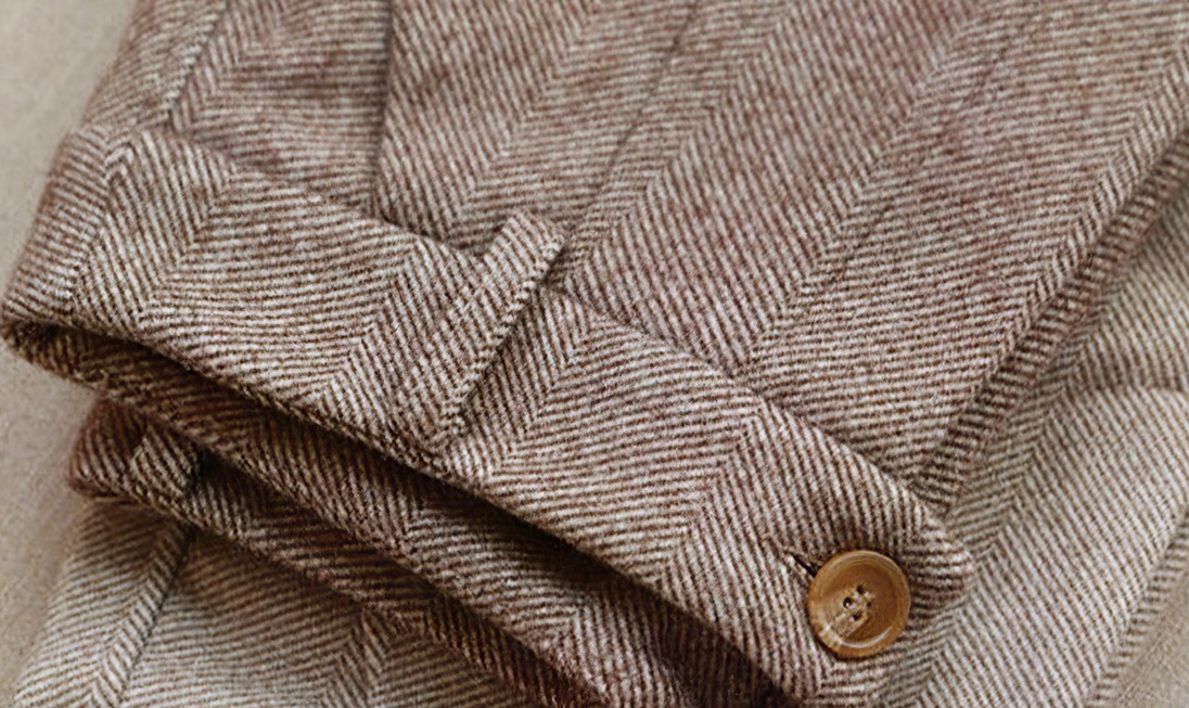 Stilvolle Wollhosen-Trousers-Braun-2XS-Vera Lusso