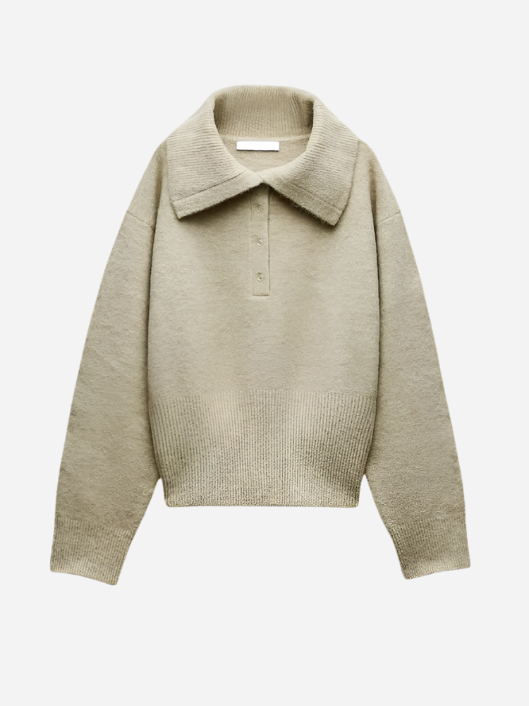 Strickpullover Eleganter Stil Und Ultimatives Komfort-Sweaters-Beige-S-Vera Lusso