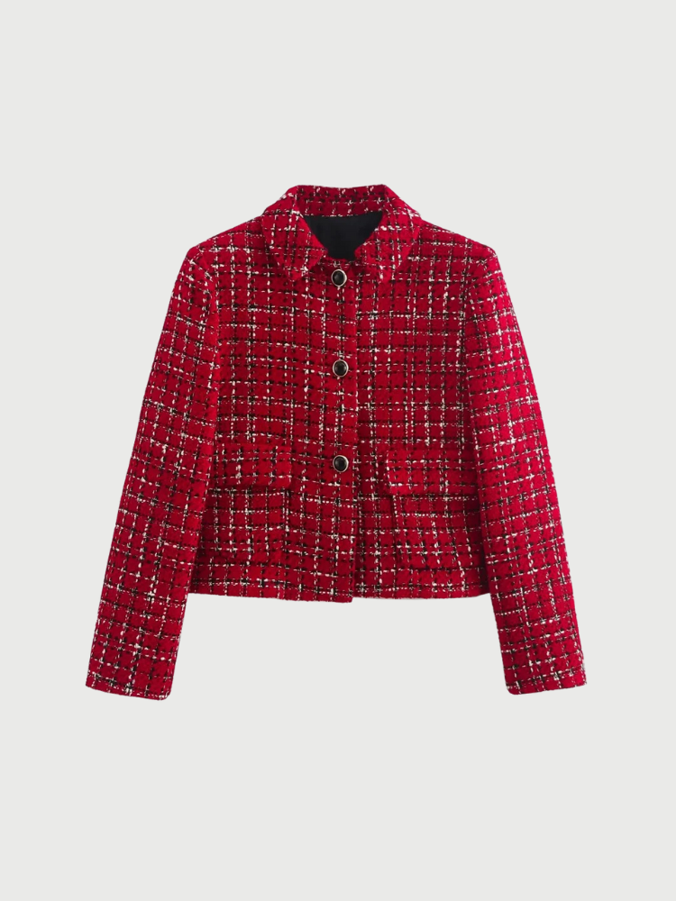 Tweed Blazer und Rock Set Eleganter Stil für Jede Gelegenheit-Sets-WUNDERLOOK