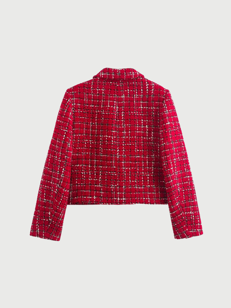 Tweed Blazer und Rock Set Eleganter Stil für Jede Gelegenheit-Sets-WUNDERLOOK