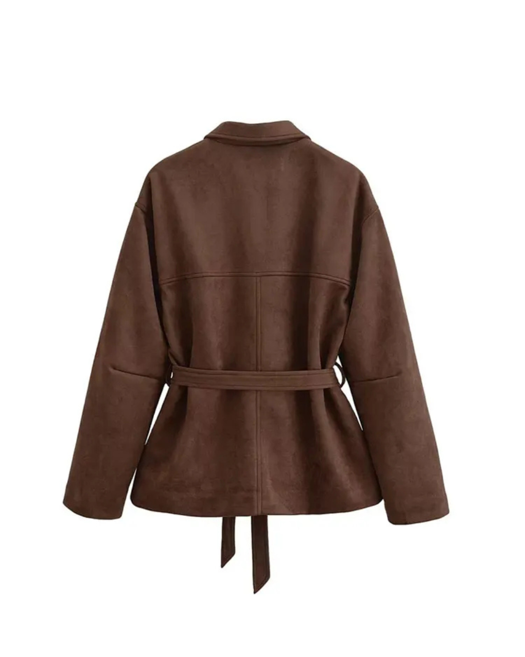 Velours-Kimonojacke mit Taillengürtel-Jackets-Vera Lusso