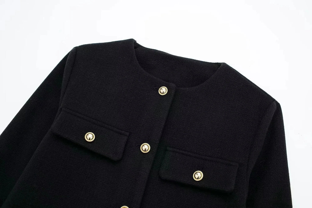 Vintage Cropped Jacke – Feminin, raffiniert & zeitlos-Jackets-Vera Lusso