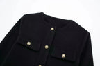 Vintage Cropped Jacke – Feminin, raffiniert & zeitlos-Jackets-Vera Lusso