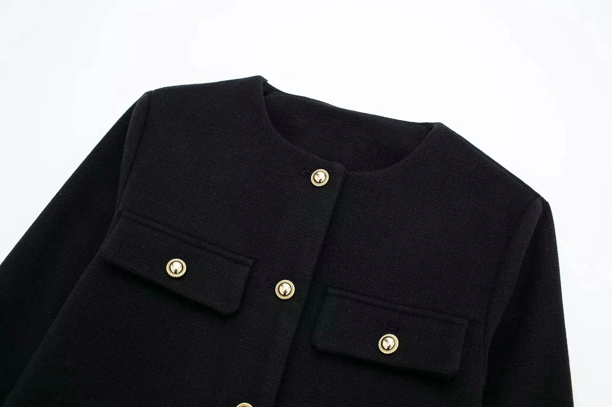 Vintage Cropped Jacke – Feminin, raffiniert & zeitlos-Jackets-Vera Lusso