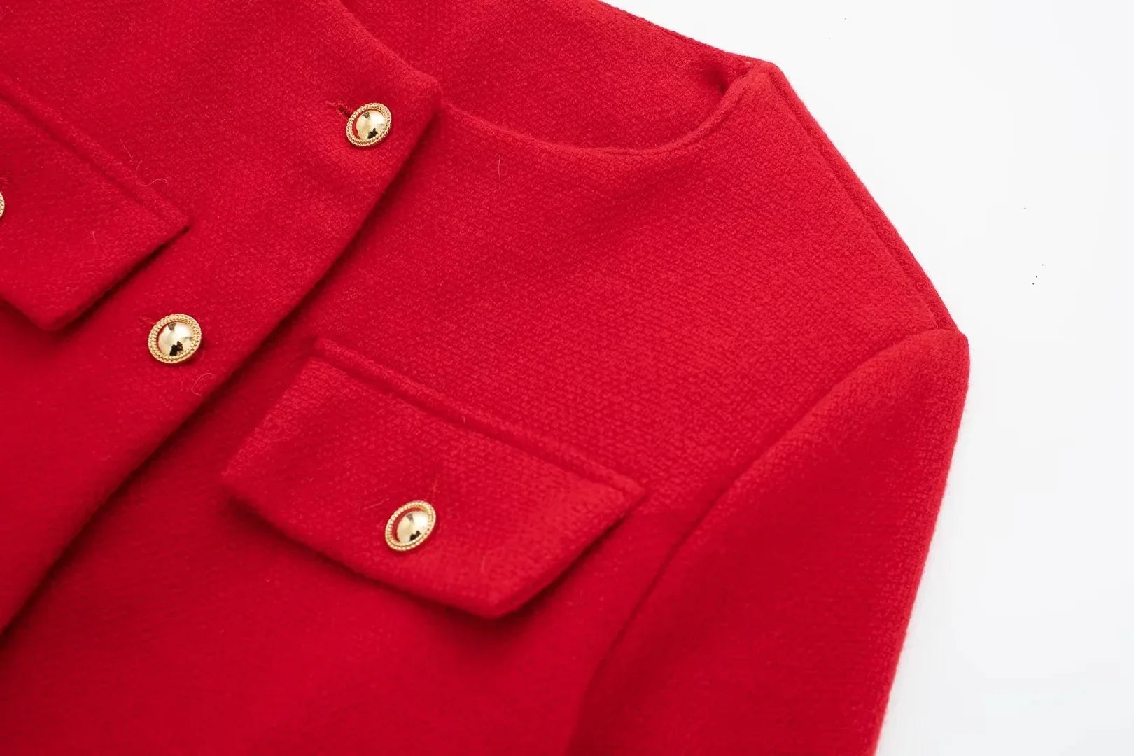 Vintage Cropped Jacke – Feminin, raffiniert & zeitlos-Jackets-Vera Lusso
